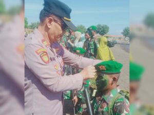 Kapolsek Jangkar Hadiri Upacara Pembaretan Pendidikan Kejuruan Tamtama Infanteri Abituren Dikmata TNI AD Tahun 2023