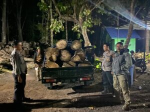 Patroli Gabungan Polsek Banyuputih Dan PHPA Baluran Gagalkan Upaya Illegal Logging