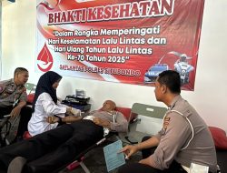 Peringati HUT Ke-70, Satlantas Polres Situbondo Ajak Masyarakat untuk Donor Darah