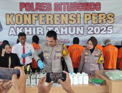 Polres Situbondo Rilis Akhir Tahun 2025, Kasus Kriminal Naik 4,7 Persen, Penyelesaian Perkara Meningkat Signifikan