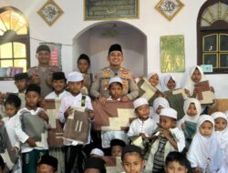 Satbinmas Polres Situbondo Hadirkan Kepedulian, Salurkan Bantuan untuk Puluhan Anak Yatim di Panji